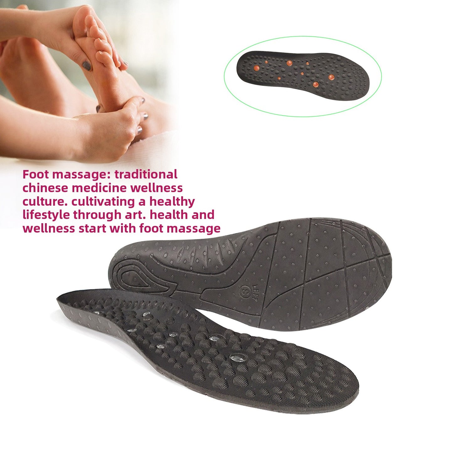 Comfort Boost Magnetic Insoles – Anti-Fatigue Foot Support
